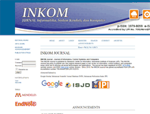 Tablet Screenshot of jurnal.informatika.lipi.go.id
